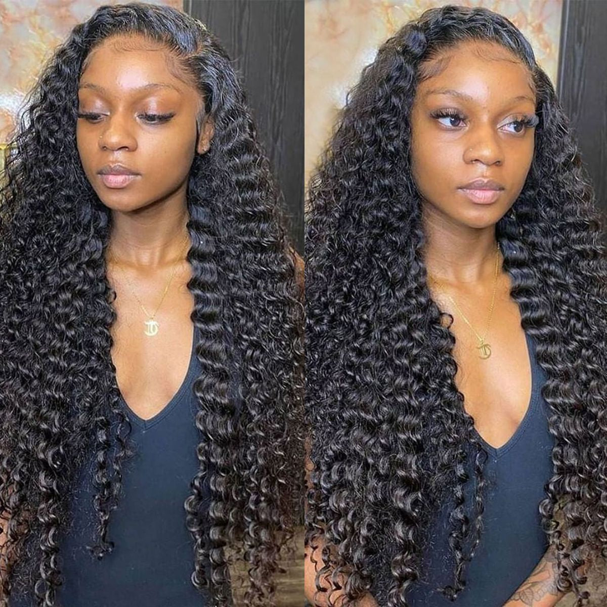 HD Deep Wave Frontal Wig