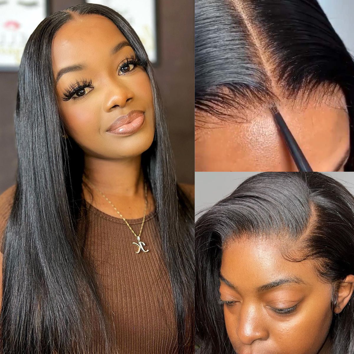 HD Straight Lace Closure Wig